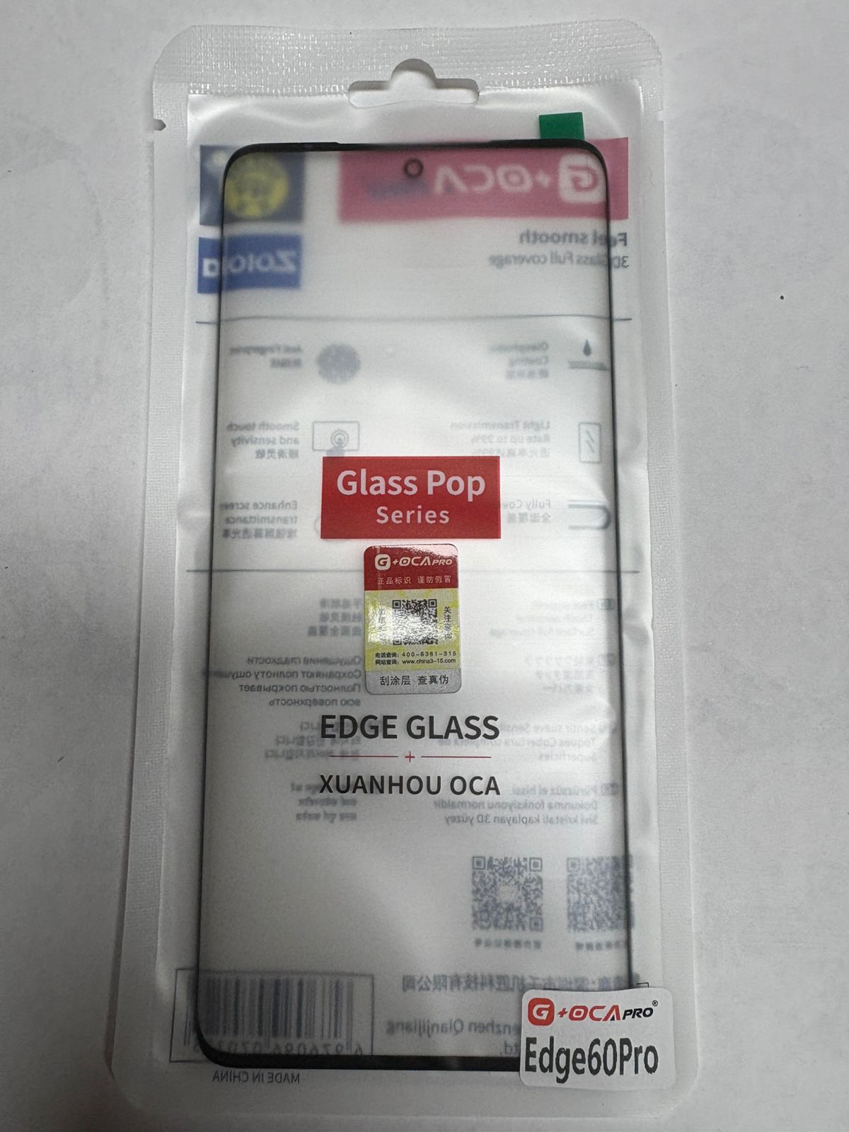 Edge 60 Pro Vidrio + oca G OCA PRO