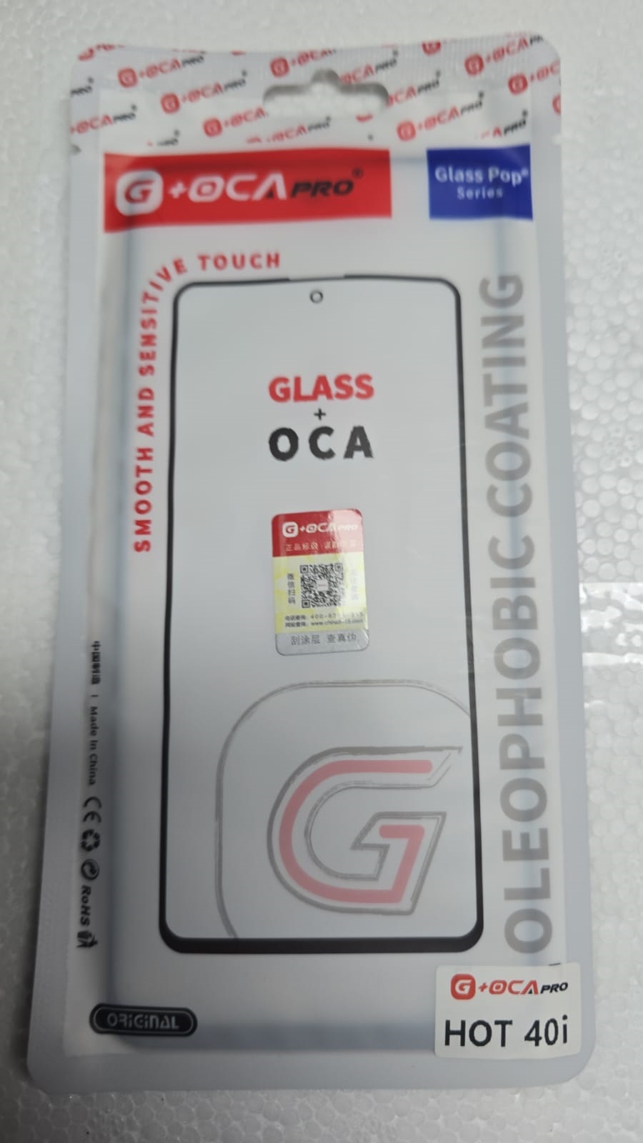 Infinix Hot 40i Glass+OCA G-OCA Pro