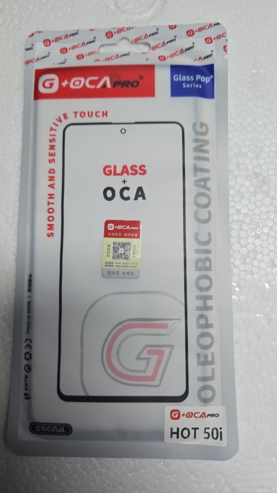 Infinix Hot 50i Glass+OCA G-OCA Pro