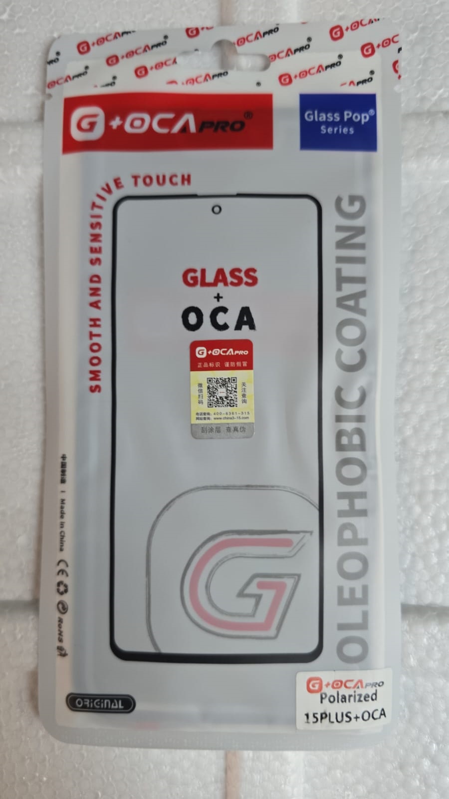 Iphone 15 Plus Glass+Oca+Polarizado G-OCA Pro