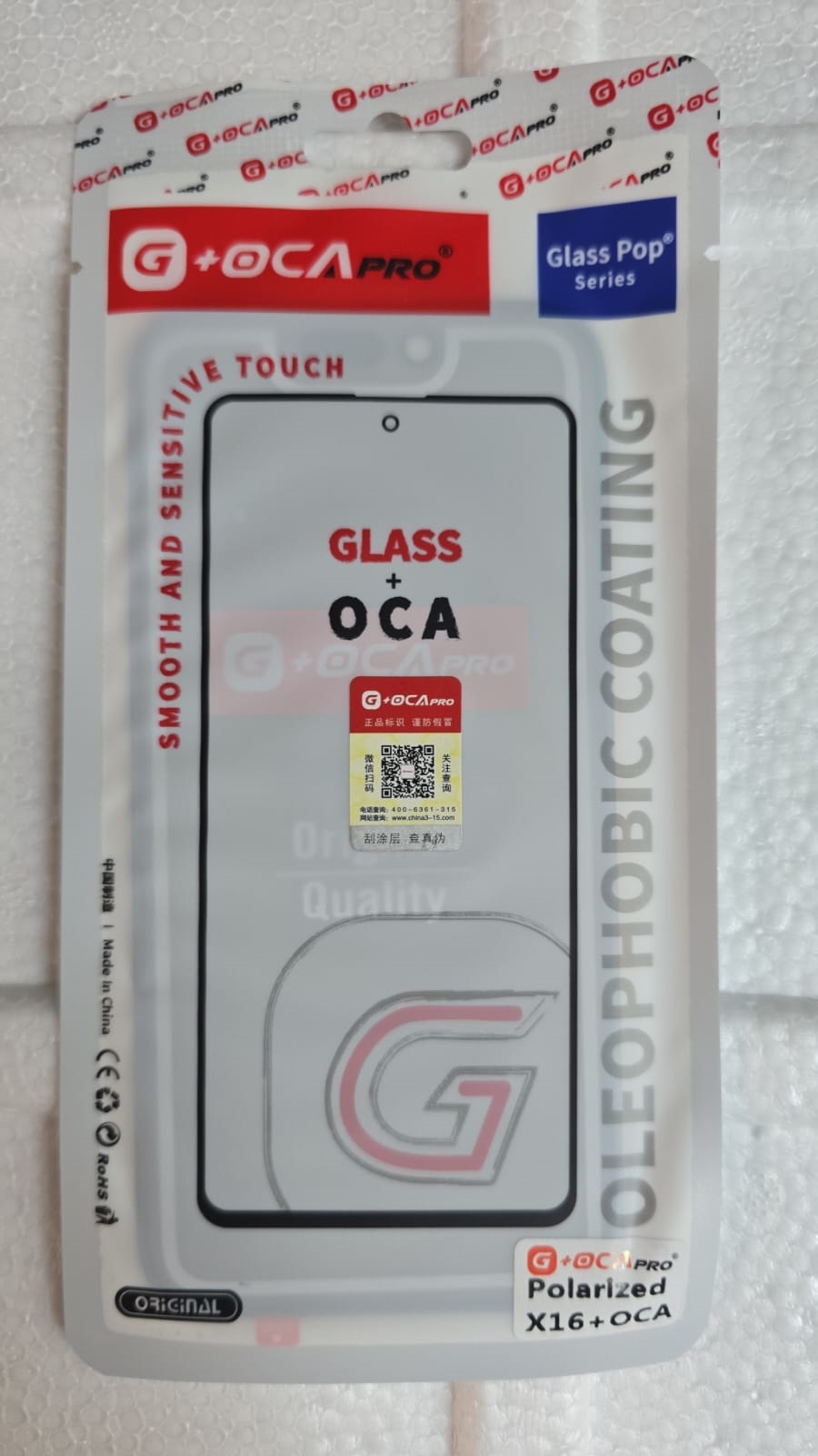 Iphone 16 Glass+Oca+Polarizado G-OCA Pro
