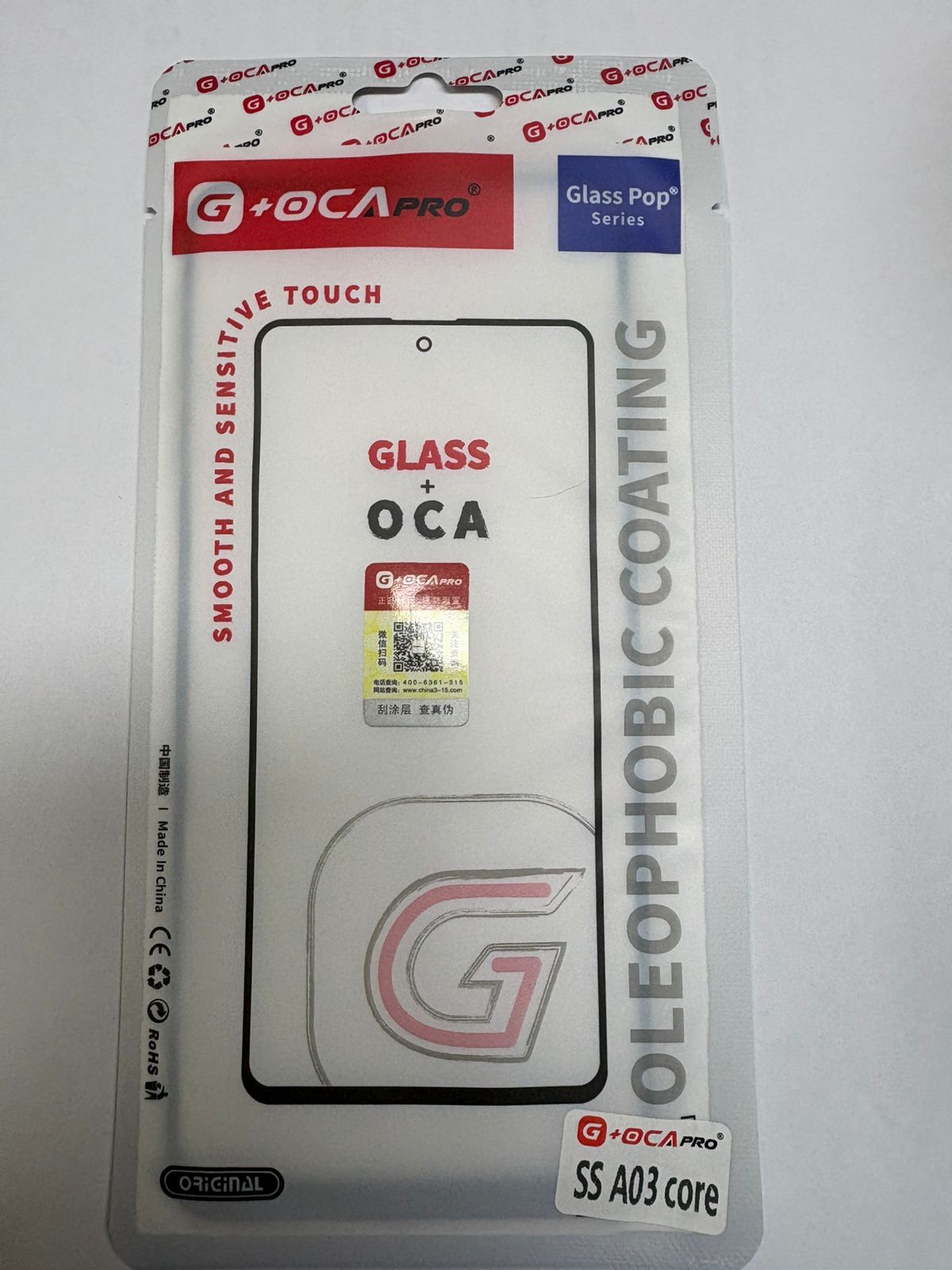A03 Core Vidrio + oca G OCA PRO
