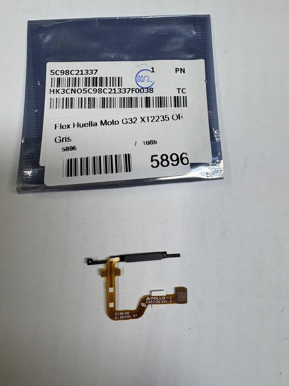 Flex de huella G32 XT2235 Original Gris