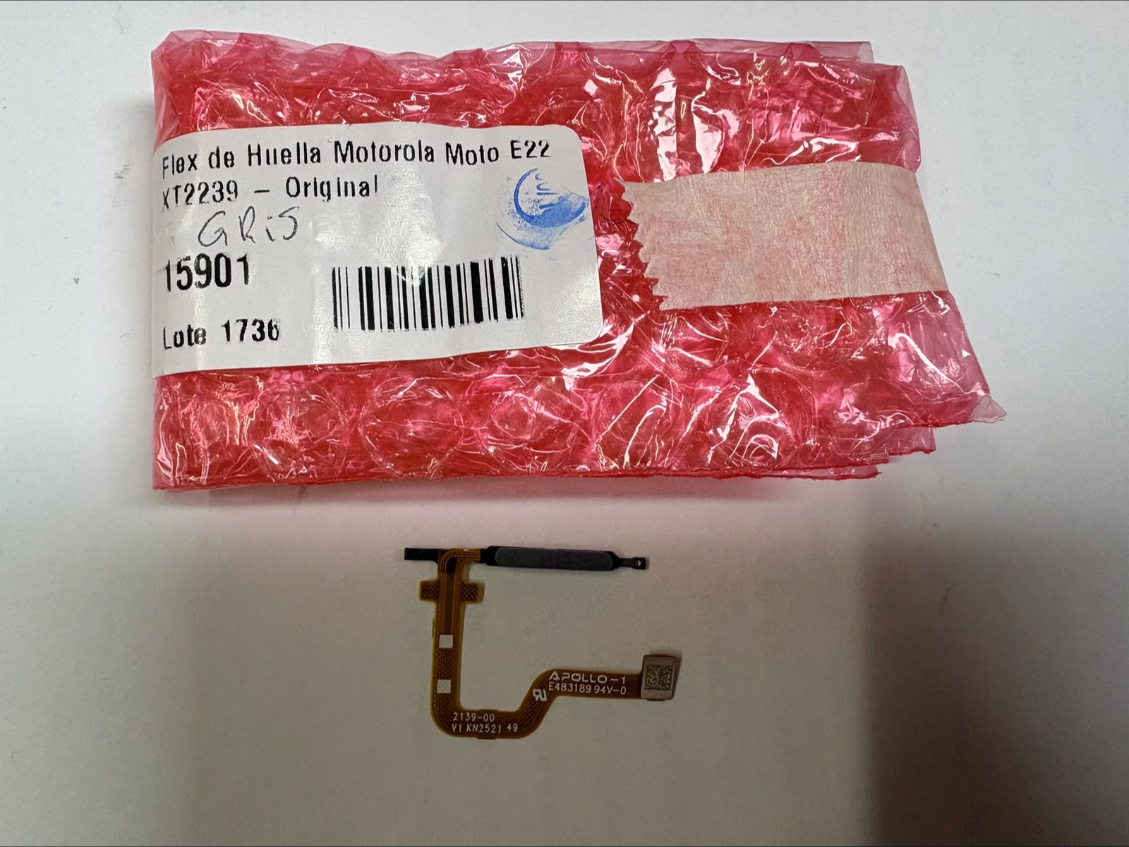 Flex de huella E22 XT2239 Original Gris
