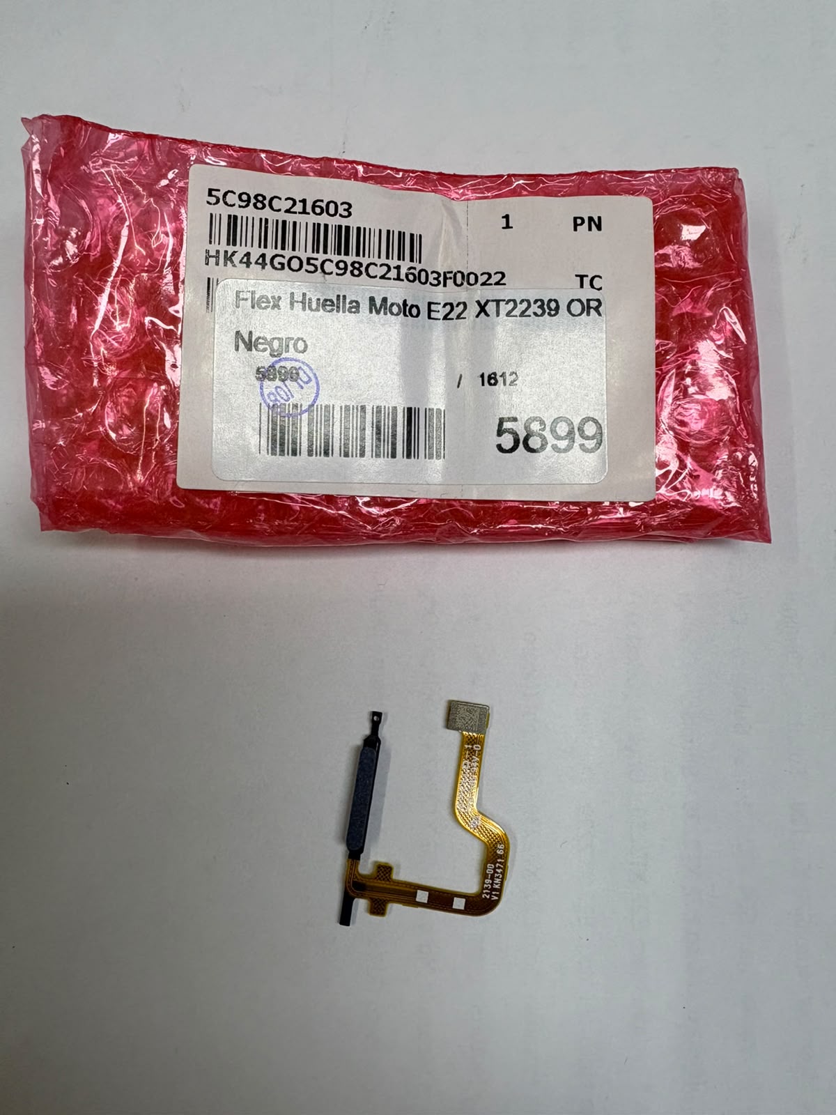 Flex de huella E22 XT2239 Original Negro